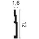 Listwa przypodłogowa gięta SX180F (wym.200x1.6x12cm)