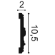 Listwa ścienna zdobiona P7010 (wym.200x2x10.5cm)