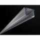 Szara Aluminiowa szyna do firan pojedyncza kompletna ZS-200 | 200cm Creativa by Cezar - 3