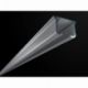 Szara Aluminiowa szyna do firan podwójna kompletna ZS2-100 | 100cm Creativa by Cezar - 3