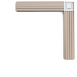 Narożnik blokowy P5020B (wym.9x9x1.3cm)
