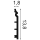 Listwa przypodłogowa SX118F (wym.200x13.8x1.8cm)