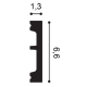 Listwa przypodłogowa SX157F (wym.200x6.6x1.3cm)