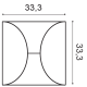 Panel ścienny 3D	W107 (wym. 33.3x33.3x2.9cm)