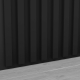 Czarne lamele na płycie - panele ścienne 3D