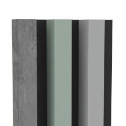 Lamele ścienne 16x33 mm - próbka na płycie 30 cm - zestaw nr 3