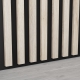 Drewniane lamele na płycie - panele ścienne 3D - kolor Dąb bielony