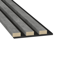 Lamele ścienne Slim 33x12 mm - Beton strukturyzowany - panele ścienne 3D na filcu