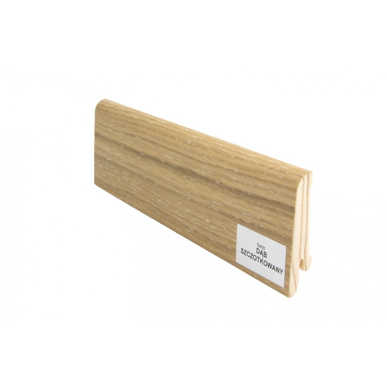 Listwa przypodłogowa drewniana (60/16 mm) DĄB SZCZOTKOWANY LAKIER Pedross - 1