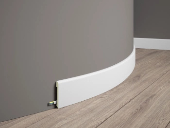 Listwa przypodłogowa elastyczna MD234F biała wym. 200 x 1.4 x 7.8 cm, z PolyForce