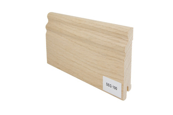 Listwa przypodłogowa drewniana lakierowana (250 cm x 9,5 cm x 1,4 cm) DĄB EUROPEJSKI