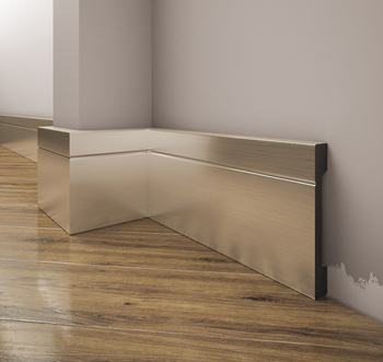 Listwa przypodłogowa, cokół Creativa LPC-20i 244cm kolor inox
