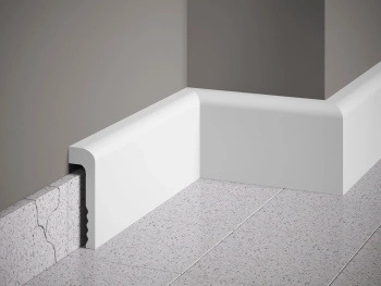 Listwa przypodłogowa MD005 biała wym. 200 x 2.2 x 11 cm, z PolyForce