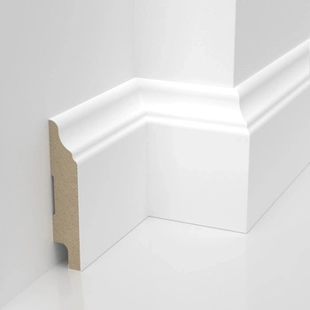 Listwa przypodłogowa MDF lakierowana biała z wodoodporną powłoką HAVANA 8cm