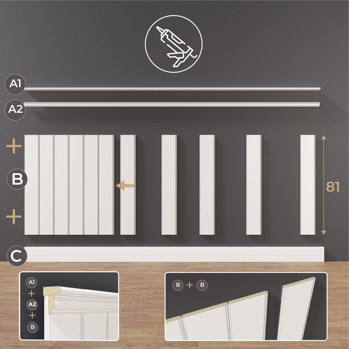 Boazeria angielska Urbannest Nova montaz zestawu
