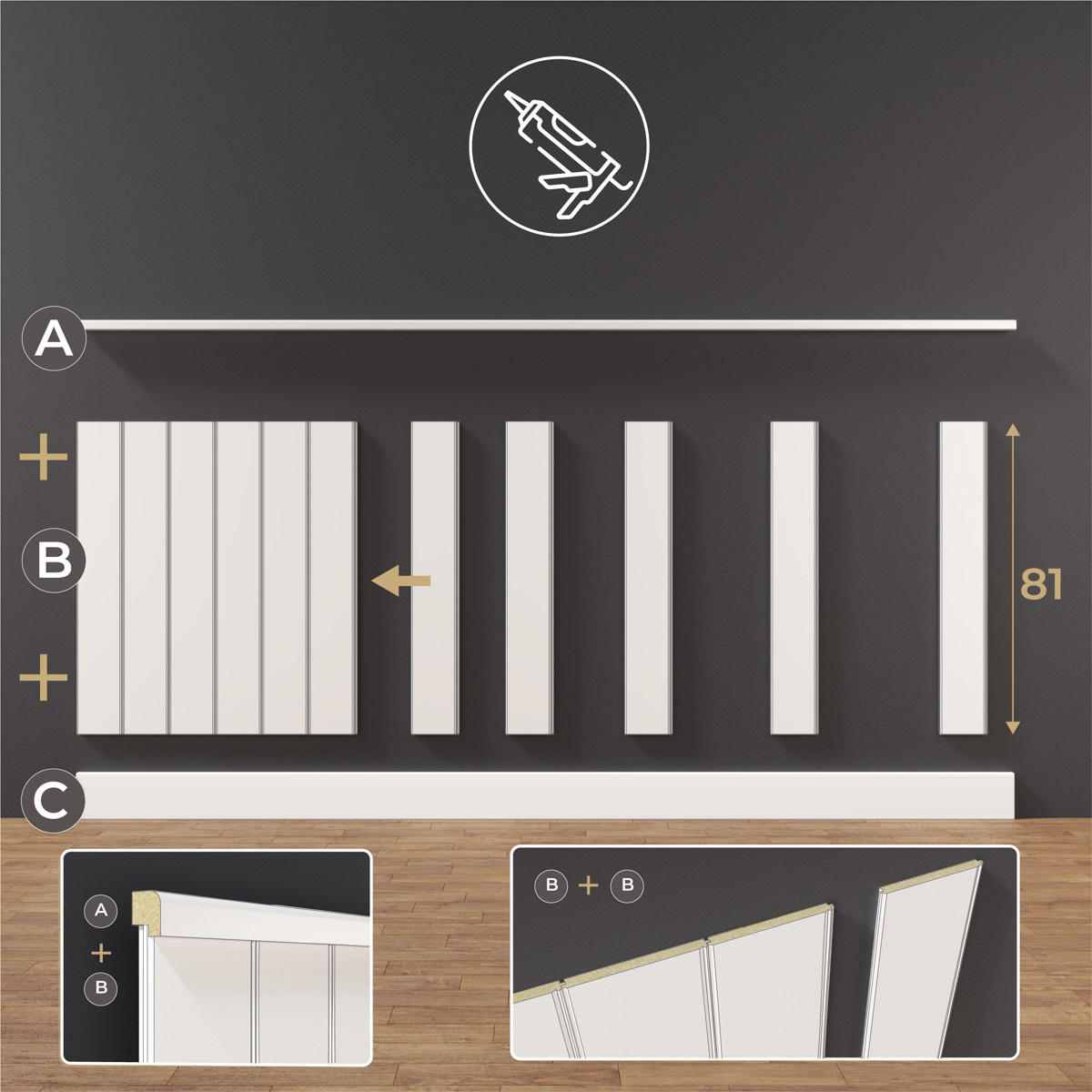 Boazeria angielska Urbannest Nova slim montaz zestawu