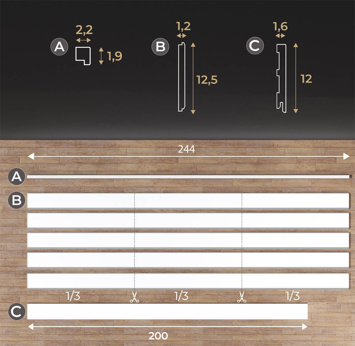 Boazeria angielska nova  slim zawartość zestawu