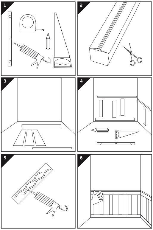 montaż boazerii ściennej