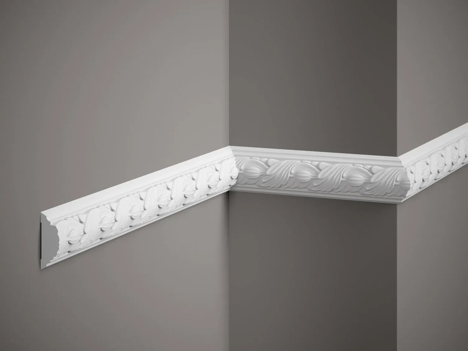Listwa ścienne elastyczna MDC258F biała wym. 200 x 2 x 5.4 cm, z flexu