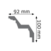 Listwa przysufitowa zdobiona Creativa LGZ-03, wym. 10 x 9.2 x 240 cm