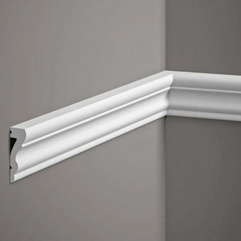 Listwa ścenna biała MD314 wym. 200 x 1.7 x 5.2 cm, z PolyForce
