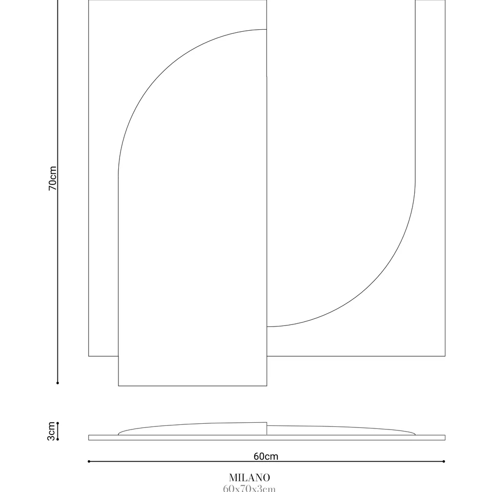 Panel ścienny MILANO MURSO by Cezar