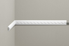 Listwa ścienna zdobiona Creativa LNZ-04, biała, wym. 5.1 x 1.9 x 240 cm