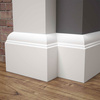 PRÓBKA 20 CM - Listwa przypodłogowa MDF lakierowana biała z wodoodporną powłoką BELLA 10cm