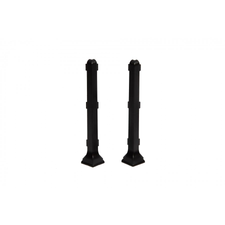 Narożnik zewnętrzny listwy podłogowej Creativa LP100 czarny RAL9005 - 2szt