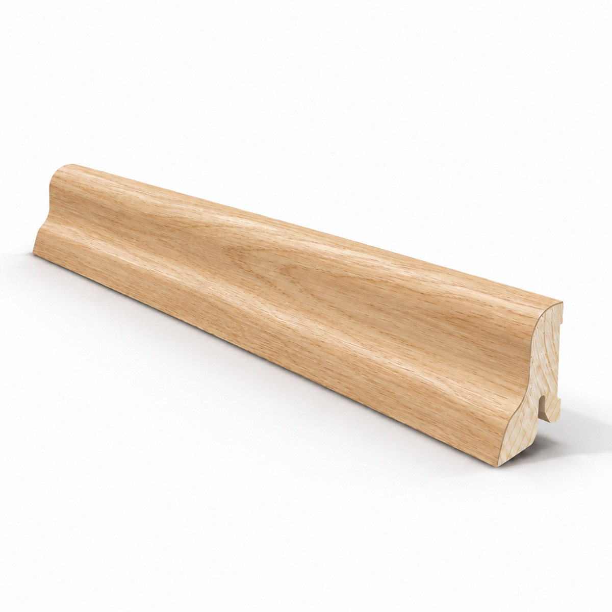 Listwa przypodłogowa drewniana 40x22 mm - dąb europejski lakierowany