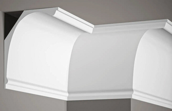 Listwa przysufitowa biała MDB103 wym. 200 x 14 x 18 cm, z ProFoam