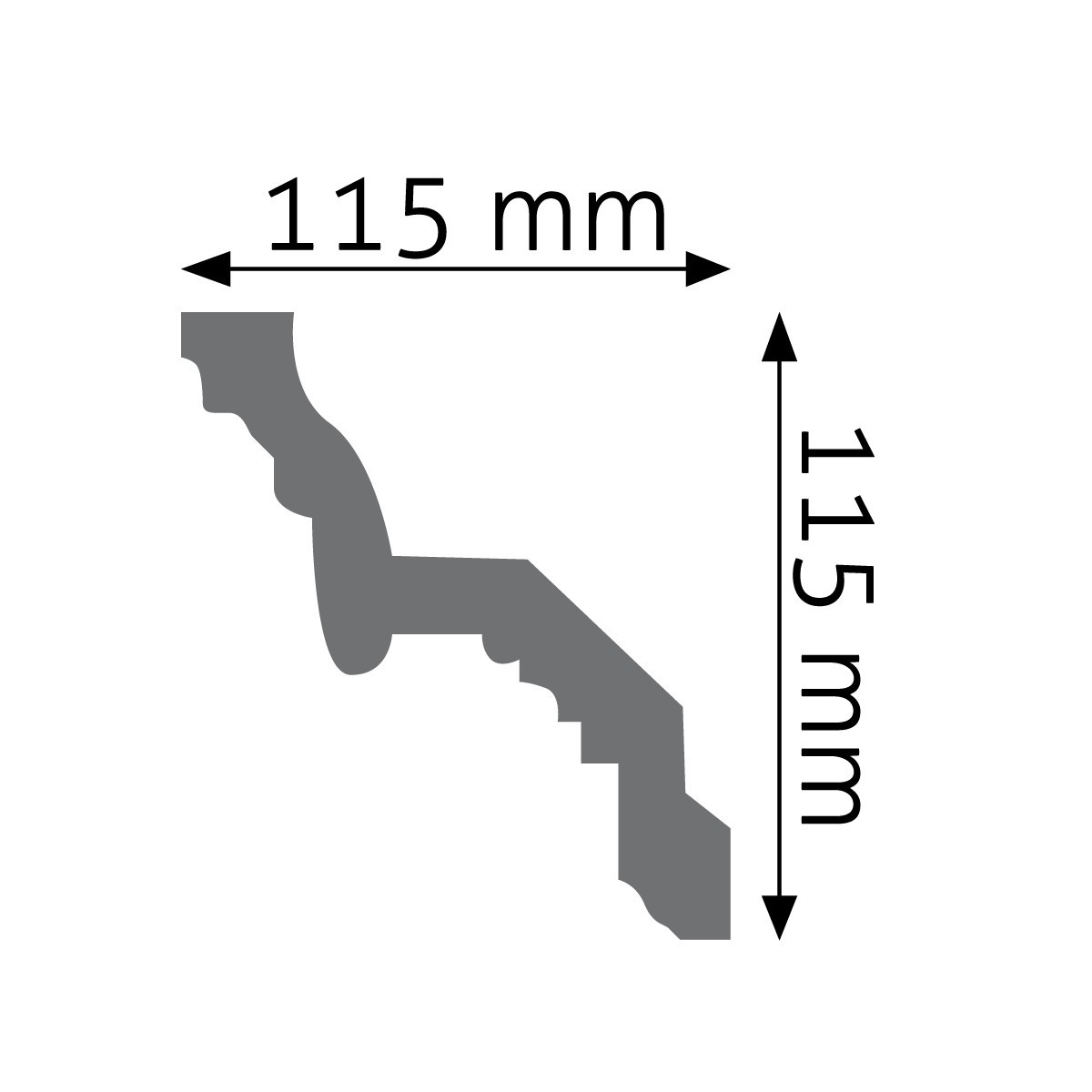 Listwa gzymsowa zdobiona Creativa LGZ-06