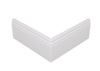 Narożnik zewnętrzny do listwy przypodłogowej lakierowany biały z wodoodporną powłoką ESTILO 8cm