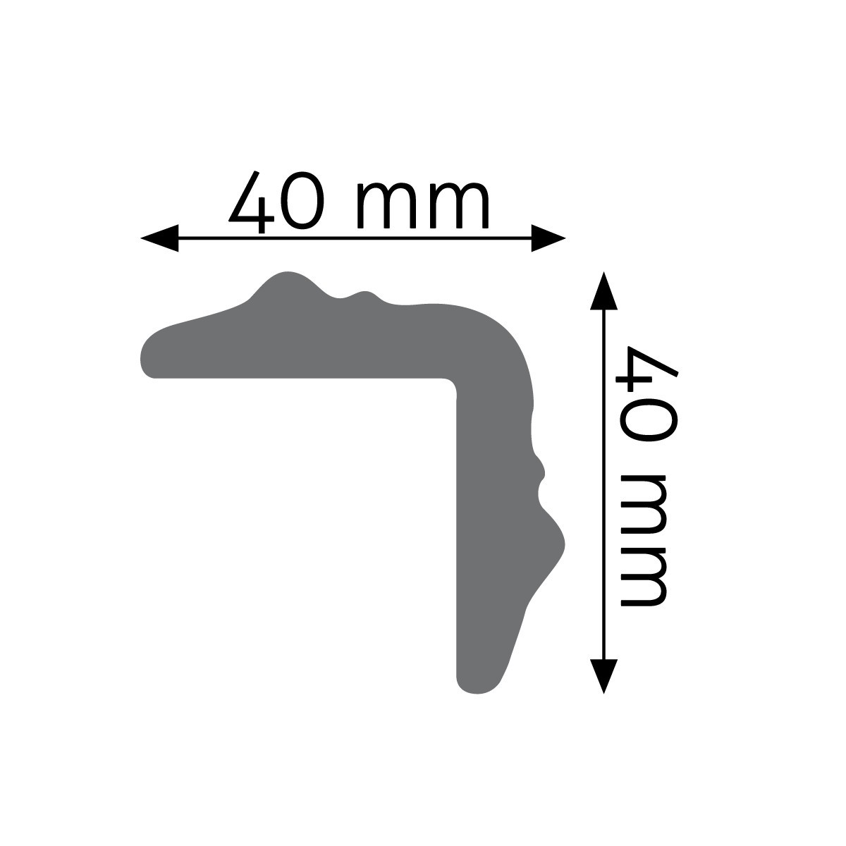Listwa narożnikowa gładka Creativa LGG-37 narożnik ścienny