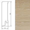 Drewniana listwa przypodłogowa lakierowana 80/18 (240 cm x 8 cm x 1,8 cm) Dąb Cream 