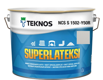 Teknos Superlateksi, matowa farba do boazerii, listew i sztukaterii, pojemność 0,9 L, kolor Kaszmir