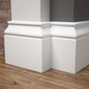 PRÓBKA 20 CM - Listwa przypodłogowa MDF lakierowana biała z wodoodporną powłoką SANTI 12cm