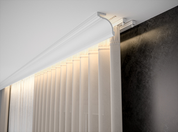 Maskownica Karnisza Creativa LK-05, wym. 300 x 8.6 x 8.3 cm LIGHTBLOCKER
