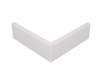 Narożnik zewnętrzny do listwy przypodłogowej lakierowany biały FOGE - LB1 8cm