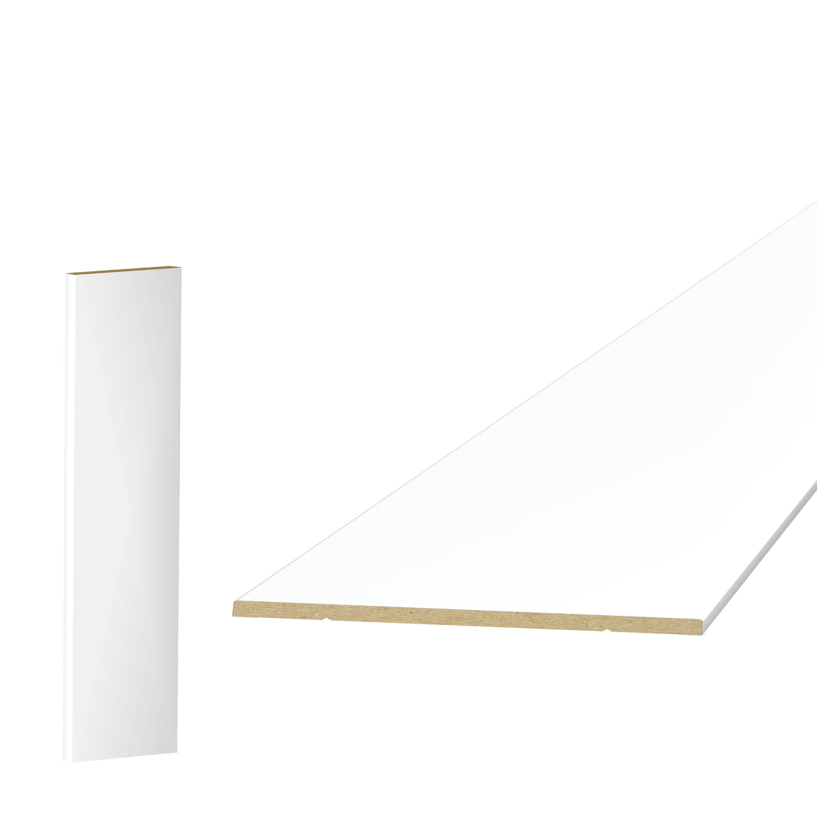 PRÓBKA 20 CM - Listwa boazeryjna ELEGANT XL, boazeria ścienna MDF, Biała