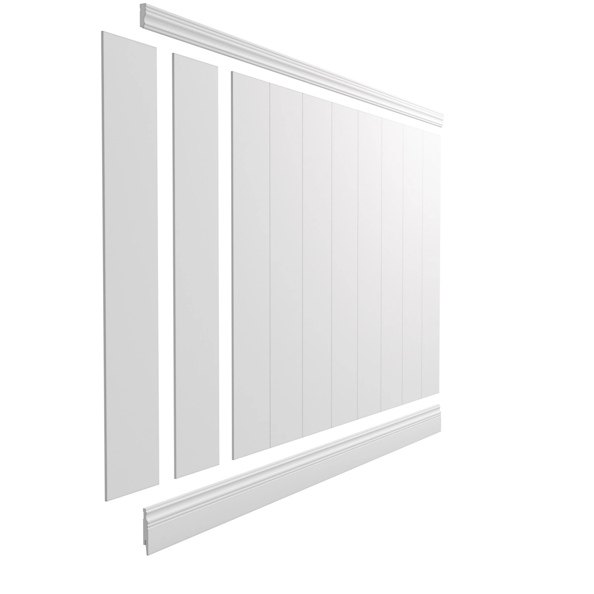 Boazeria ścienna MDF - długość 200 cm / wysokość 118 cm (zestaw Linea / Elegant XL / Alexa)