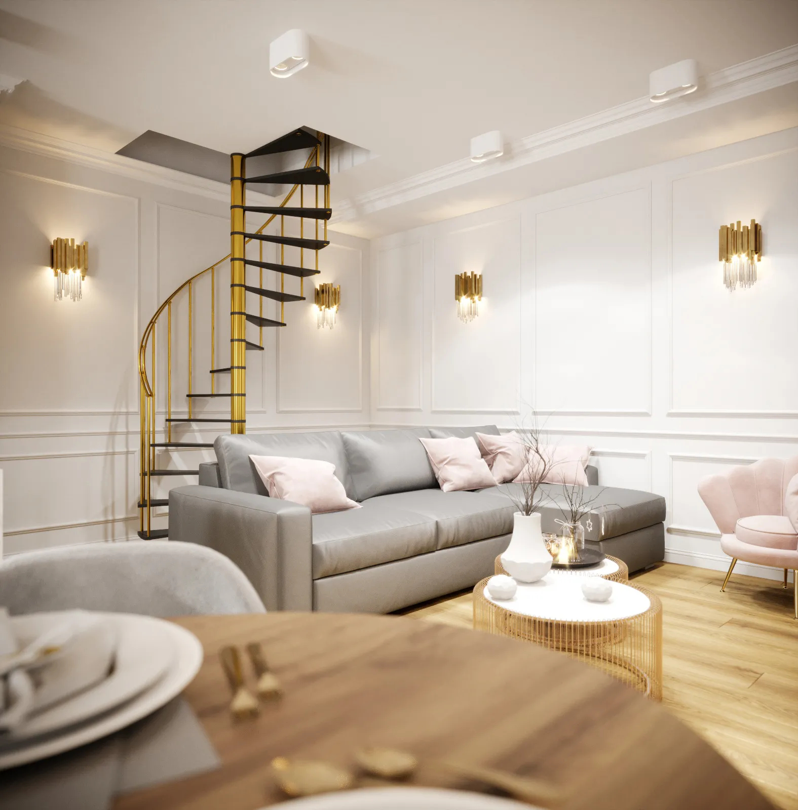 MD002 Listwa ścienna biała wym. 200 x 1.8 x 4 cm, z PolyForce