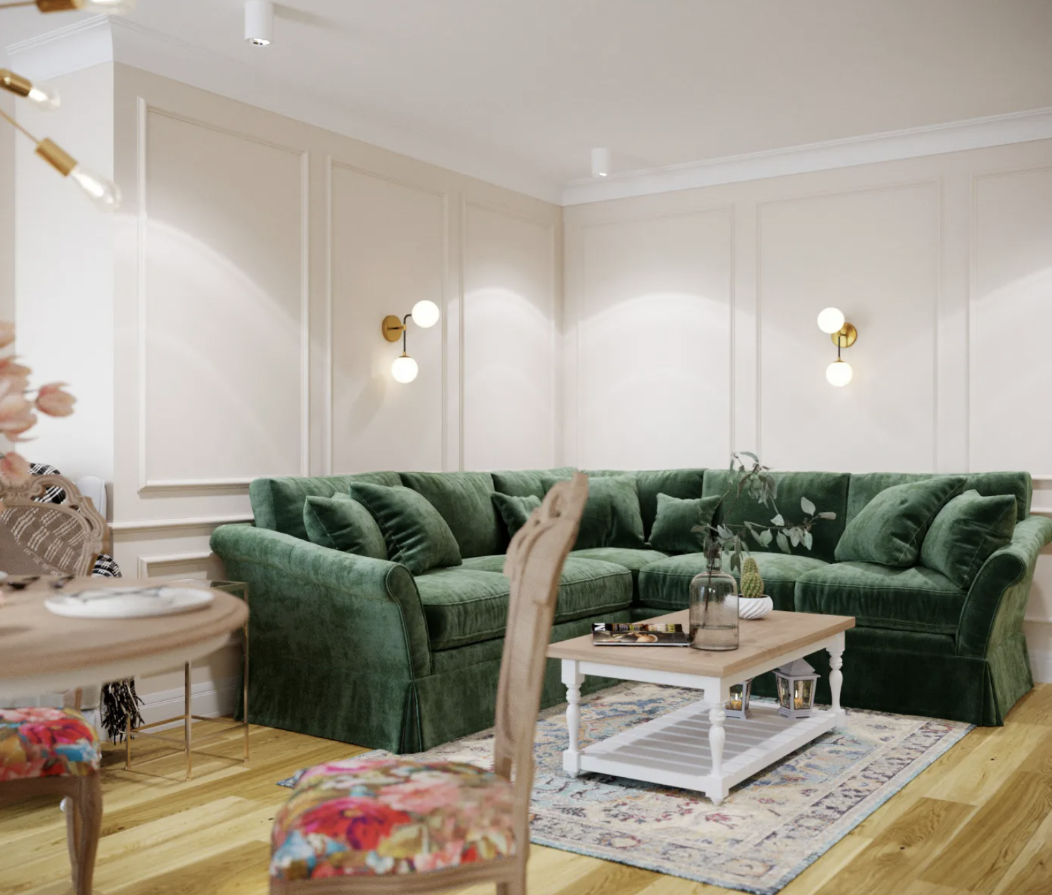 Maskownica karnisza biała MD105H wym. 300 x 12 x 10.8 cm, z PolyForce