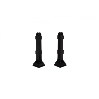 Narożnik zewnętrzny listwy podłogowej Creativa LP59 czarny RAL9005 - 2 szt