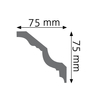 Listwa przysufitowa zdobiona Creativa LGZ-11, wym. 7.5 x 7.5 x 240 cm