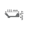 15.5 x 4.5 cm