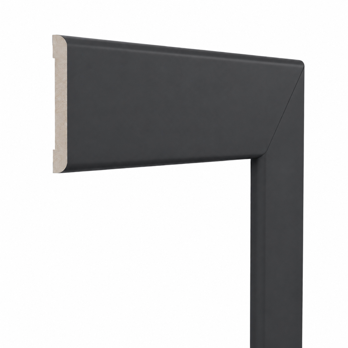 PRÓBKA 20 CM - Opaska drzwiowa MDF maskująca, Grafit, obramowanie drzwi 6 cm