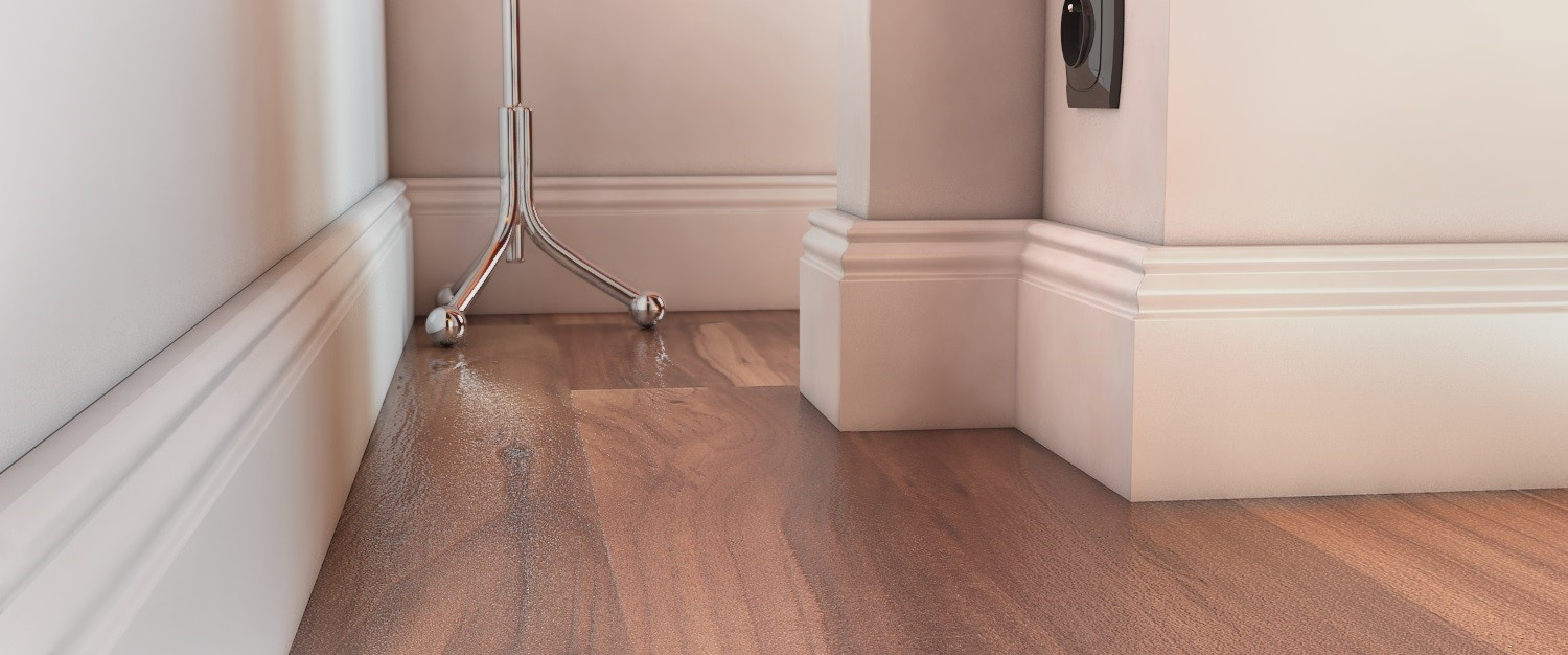 Listwa przypodłogowa MDF Plus Wzór F7 (262 cm x 10 cm x 1,6 cm) biała, wilgocioodporna, lakier półmatowy RAL 9003