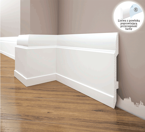 Listwa przypodłogowa, cokół Creativa LPC-25 244cm