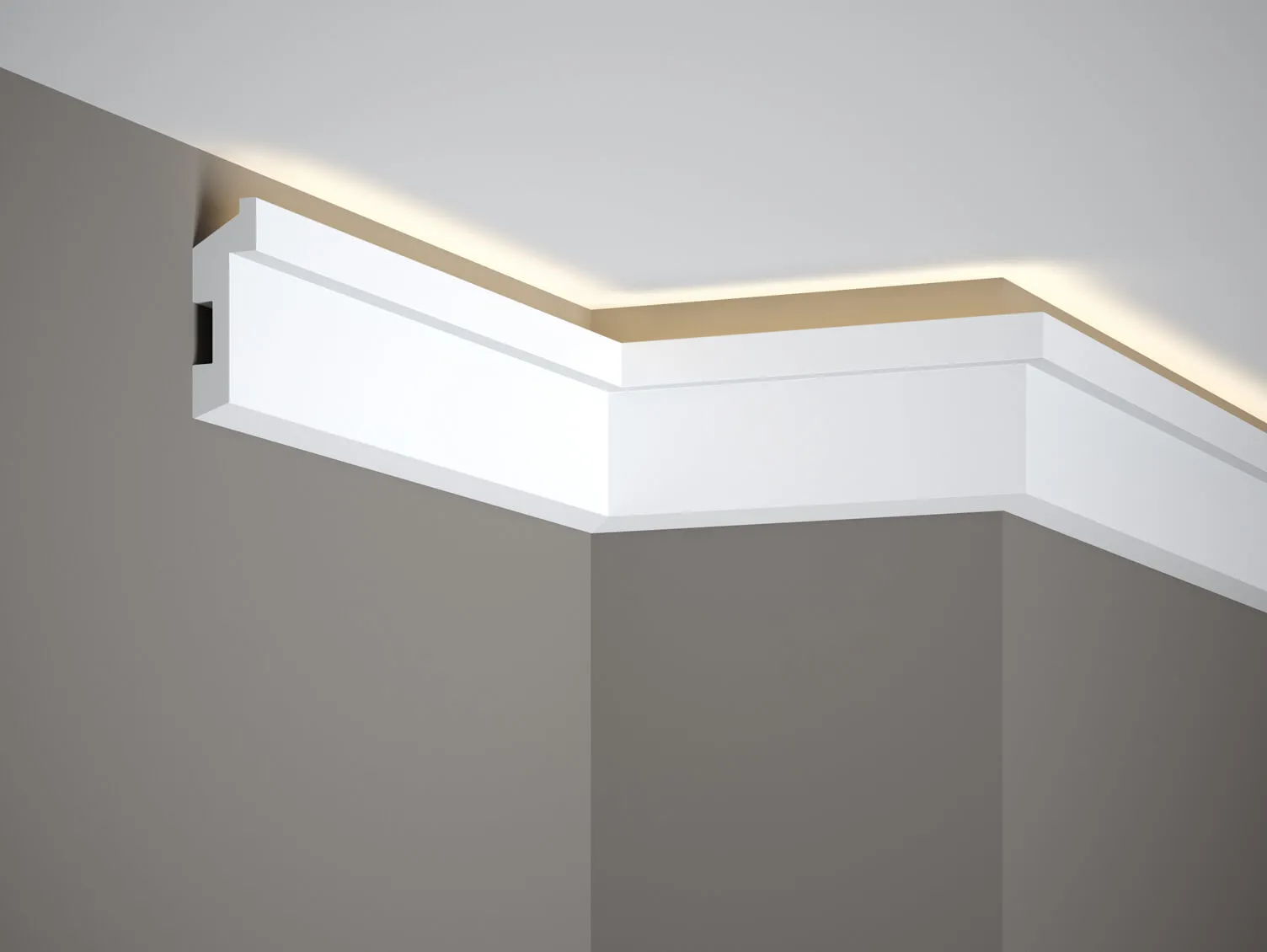 Listwa przypodłogowa Premium MD024P biała wym. 200 x 2.7 x 8 cm, z PolyForce